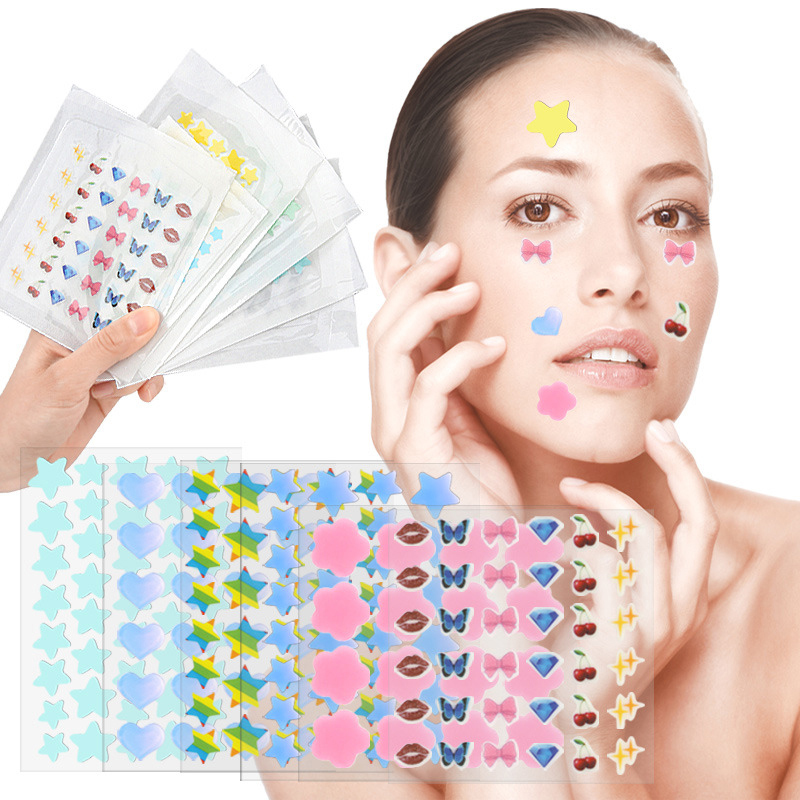 Beauty Makeup & D Anime Studio - Farbige Cartoon-Akne-Patches Hautpflege-Aufkleber Concealer Gesichtsflecken-Abdeckung Schönheits-Make-up-Tool