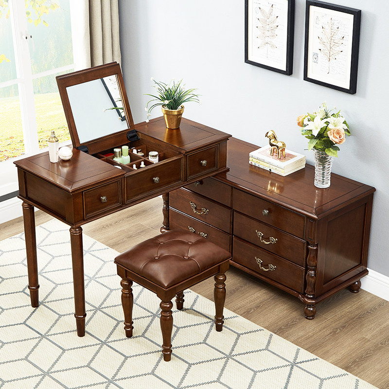 Beauty Without Makeup - Moderner Vintage-Schminktisch für Schlafzimmer, europäischer Schminktisch,