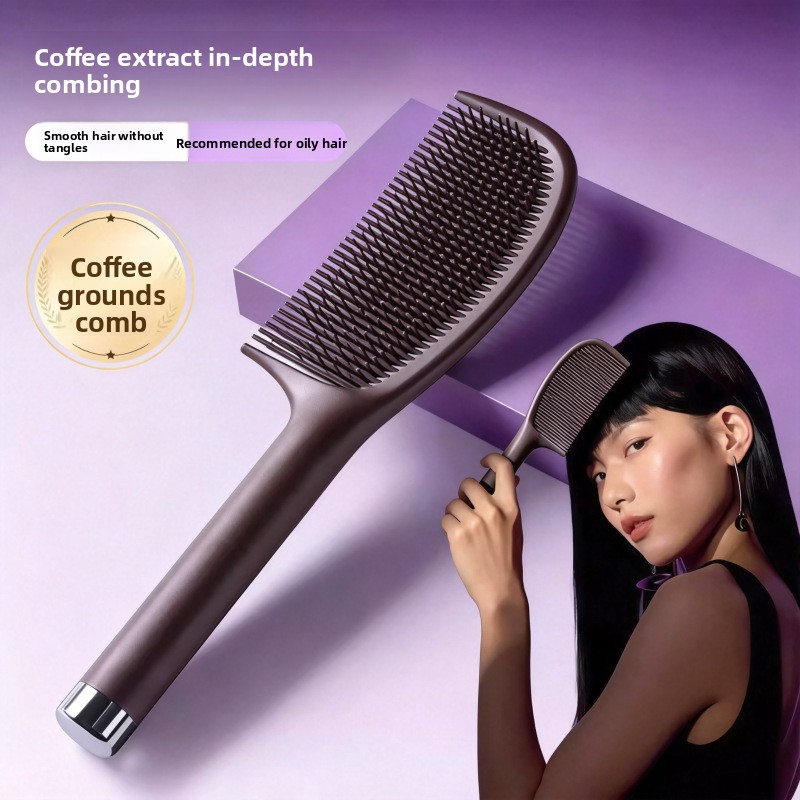 Beauty Without Makeup - Kaffeesatz-Kamm, neuer antistatischer Glättkamm, hochwertige Haarpflege