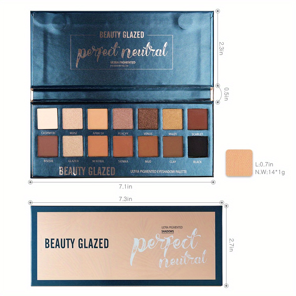BEAUTY GLAZED 14-Farben-Lidsch – Beauty Makeup Eyeshadow Palette Bewertung und Preis