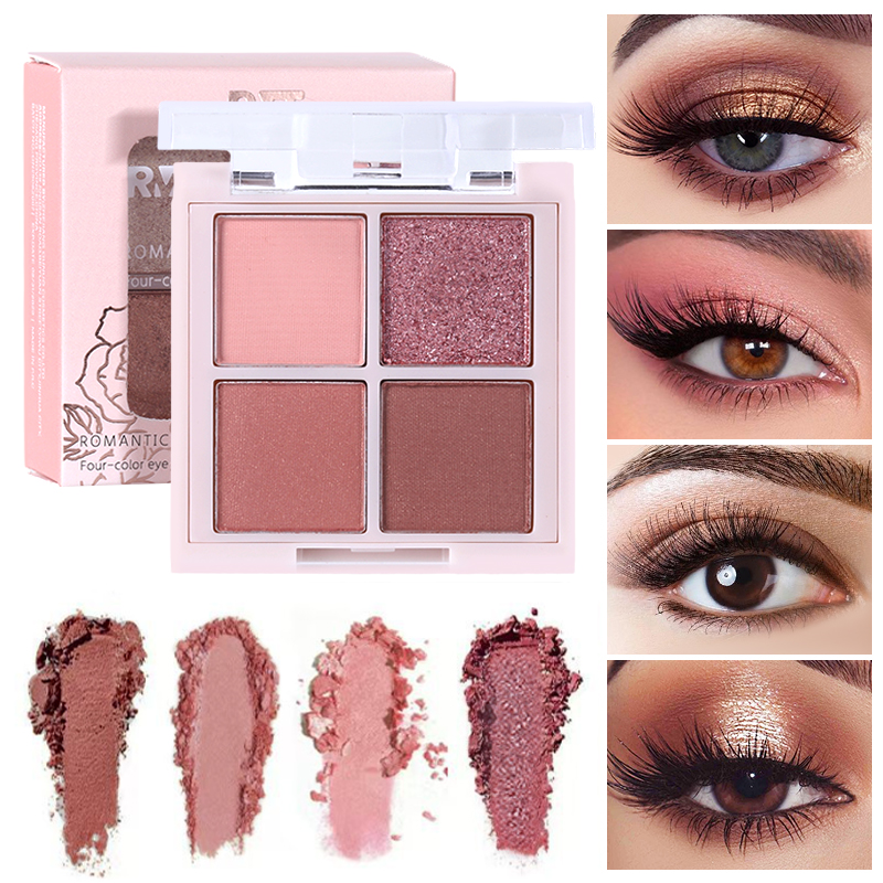 Romantic Beauty Vierfarbige Li – Beauty Makeup Eyeshadow Palette Bewertung und Preis