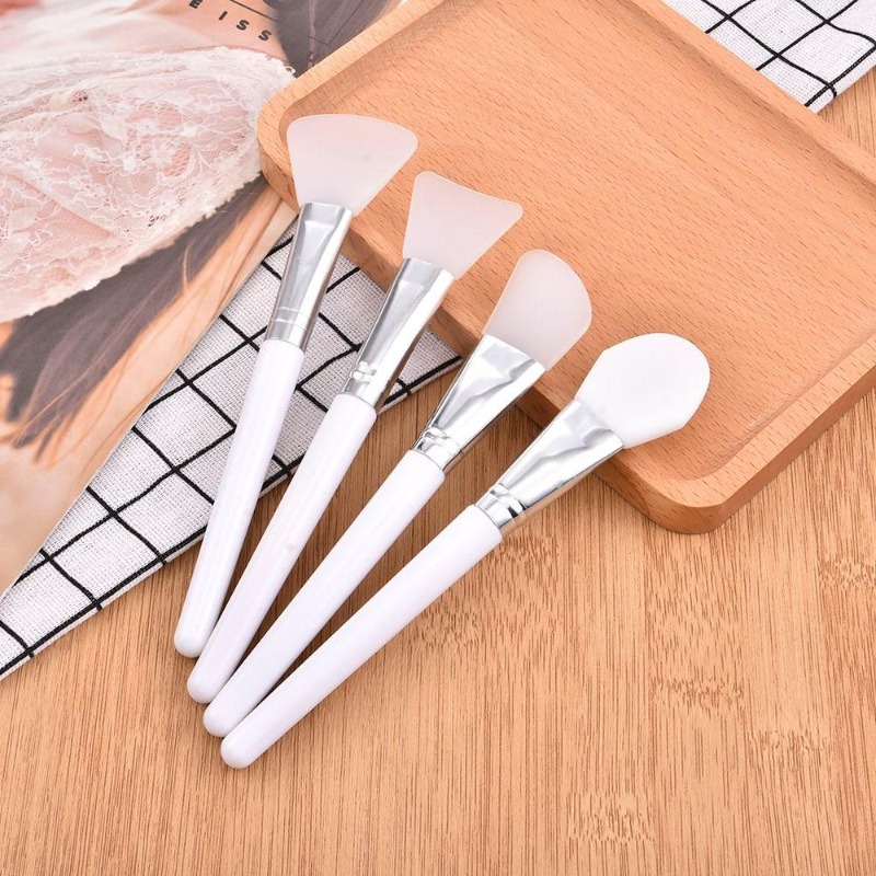 4-teiliges Set Weiße Silikon-G – Makeup Beauty Ro Bewertung und Preis